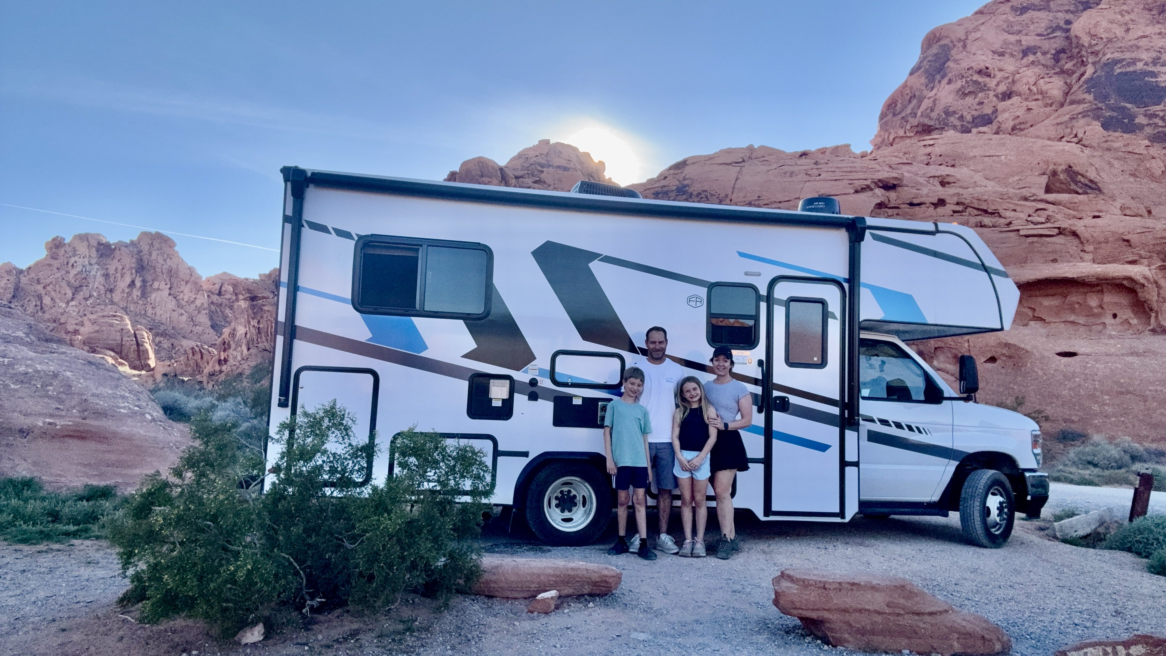 RV Parked at Joshua Tree National Park